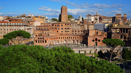 Fototapeta na wymiar Photo from iconic city of Rome on a lovely morning, Italy