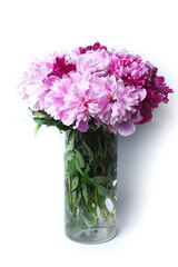 Naklejka na ściany i meble Dahlias bouquet pink