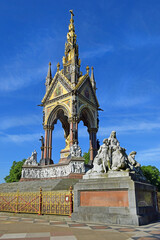 Fototapeta na wymiar Prince Albert Memorial, Hyde Park area, London, UK
