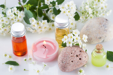 Aroma oil for aromatherapy, spa concept