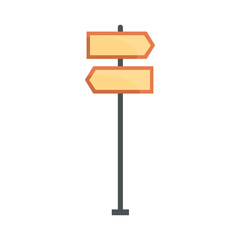 Road directional signs vector Illustration