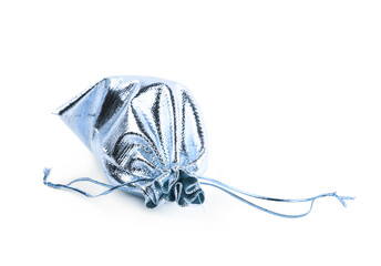 Cloth gift bag isolated