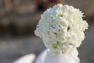 mazzolino bianco molto elegante