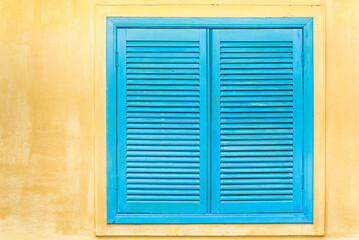 blue window
