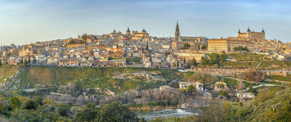 Fototapeta na wymiar Panorama of Toledo, Spain