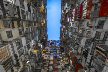 Density apartment in Hong Kong.