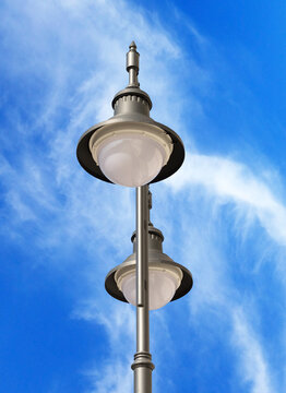 street lantern  on background sky
