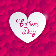 Obraz na płótnie Canvas Happy Fathers Day.Happy fathers day card