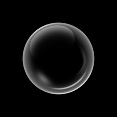 White water bubbles with reflection background.