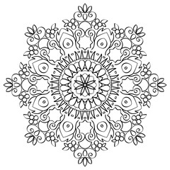 Floral Mandala Round Pattern