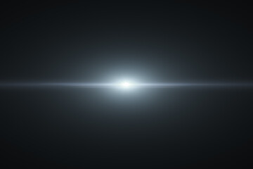 digital lens flare in black bacground horizontal frame