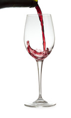 red wine being poured
