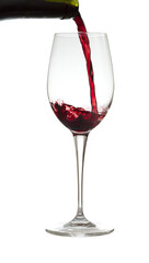 red wine being poured