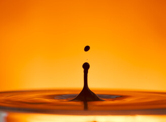 drop of ink falling