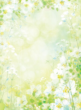 Fototapeta Vector spring floral background.
