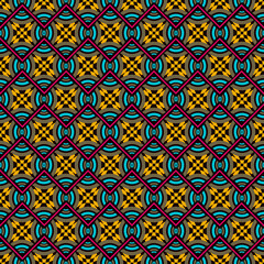 Seamless  illustration background. Pattern of abstract geometric shapes