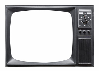 Old retro tv set