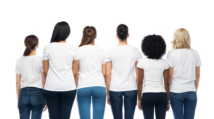 Obraz premium international group of women from back