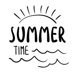 Wonderful summer handlettering inscription. Hand drawn inspiration phrase suitable for invitation, greeting cards, t-shirts, prints and posters. Vector illustration.