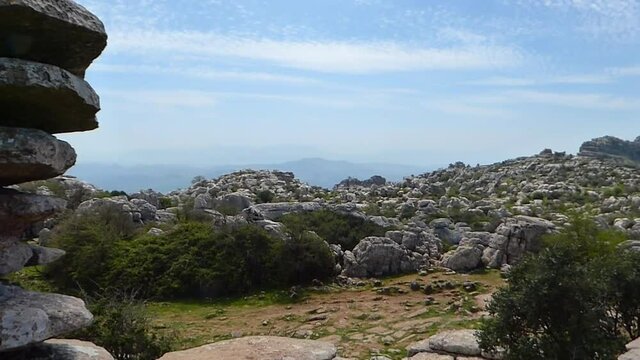 Famous Tornillo de Antequera close to coast of Malaga in Spain, part of Dolmen Antequera UNESCO world heritage