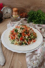 Tabbouleh salad with bulgur