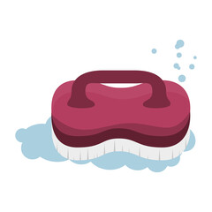 Laundry brush isolated icon vector illustration design