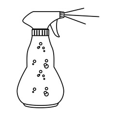 Laundry product in splash bottle vector illustration design