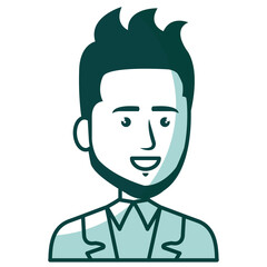 elegant businessman avatar character vector illustration design