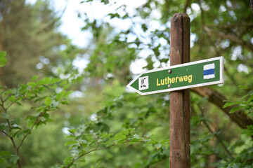 Schild Lutherweg