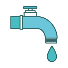water tap isolated icon vector illustration design