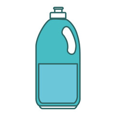Laundry product in plastic bottle vector illustration design