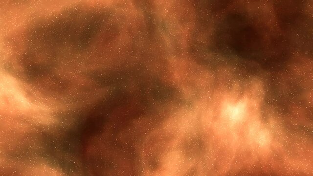 Space travel, fire nebula. Loop able, 3D rendering, UHD