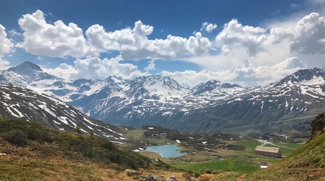 Simplon pass landscape (switzerland)