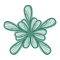beautiful Flower decoration icon vector illustration design