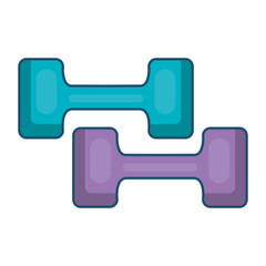 weight lifting device icon vector illustration design