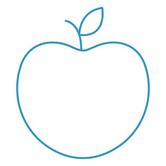 apple fresh fruit icon vector illustration design