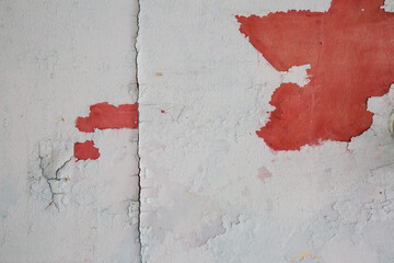 peeling paint on old wall