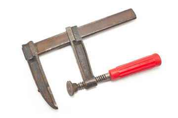 Clamp tool isolated on white background