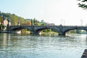 Fototapeta na wymiar River Po at Turin