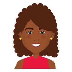 elegant businesswoman black avatar character vector illustration design