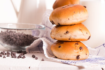 Chocolate chip brioche. 