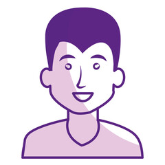 young man avatar character vector illustration design