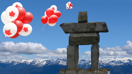 Canada day Inukshuk