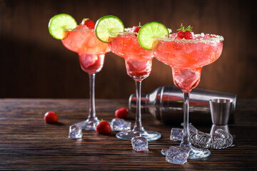 Margarita  and ripe limes