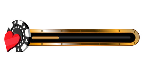 Isolated casino score bar