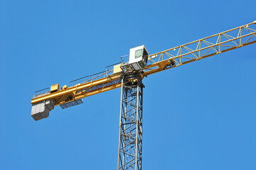 Naklejka premium Construction tower crane
