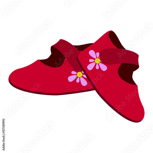 "Isolated pair of baby shoes" fichier vectoriel libre de droits sur la