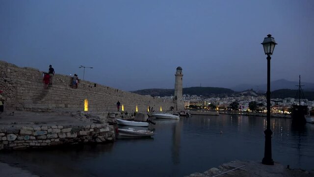 The lighthouse in the rethymno