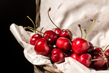 cherries close up