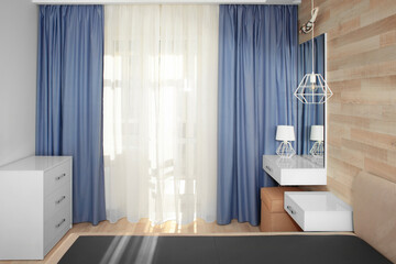 Modern bedroom interior